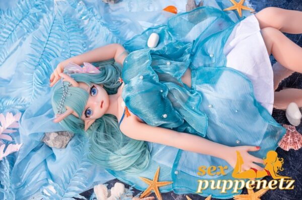 Mini TPE Sexpuppe 80cm D-Cup Silikonkopf für realistisches Gefühl